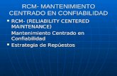 Rcm- Mantenimiento Centrado en Confiabilidad