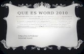 QUE ES Word 2010