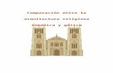 Comparación entre la arquitectura religiosa románica y gótica
