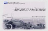 Elementos de medición y análisis de vibraciones mecánica en máquinas rotatorias