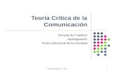 Teoría de la Comunicación - Escuela Crítica