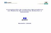 Compilación de Criterios Normativos en Materia de Comercio Exterior 2010