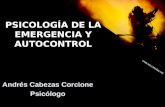PSICOLOGÍA DE LA EMERGENCIA Y AUTOCONTROL1