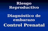 dx embarazo,riesgo reproductivo y control prenatal