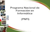Informacion sobre el PNFI