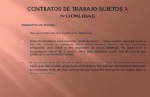 CONTRATOS SUJETOS A MODALIDAD-CLASE IV