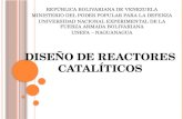 DISEÑO DE REACTORES CATALÍTICOS