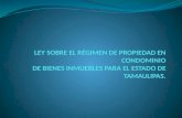 LEY SOBRE EL RÉGIMEN DE PROPIEDAD EN CONDOMINIO
