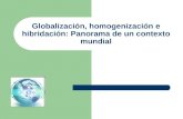 Globalización, homogenización