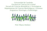 1.) Introducción a la Histología - Prof. Mayra Jiménez