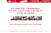 Plan de Trabajo 2011-15 Fete-ugt Uco Pas