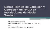 Norma Técnica de Conexión y Operación de PMGD