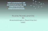 Mecanismos de Administracion de Anestesicos Endovenosos
