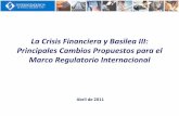Basilea III - Principales Cambios Propuestos Para El Marco Regulatorio Internacional