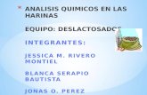 Analisis Quimicos de Las Harinas