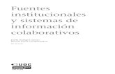 Fuentes Institucionales y Sistemas de ion Colaborativos