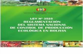 Bolivia - Ley 3525 y Reglamentos M