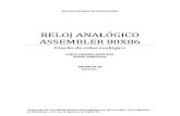 RELOJ ANÁLOGO ASSEMBLER 80x86