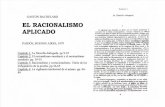 Bachelard El Racionalismo Aplicado.