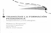 Transitar La Formacion Pedagogica Rebeca Anijovich