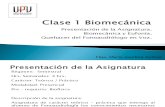 Clase 1 Biomecánica