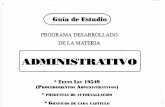 Guia de Estudio - Derecho Administrativo