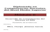 PORTAFOLIO DE EVIDENCIAS DEL MODULO II PROFORDMES 5TA GENERACION