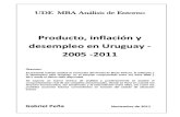 Gabriel Peña - Producto, inflación y desempleo en Uruguay 2005-2011