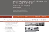 ARQUITECTURA MEXICANA 1920-1930