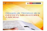 MTPE - Glosario de Términos de la Gestión Migratoria Laboral