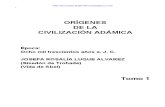 Origenes de la Civilizacion Adamica T1 - Josefa Rosalía Luque Alvarez
