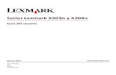 Guia de Usuario Impresora Lexmark x204n