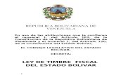Ley de Timbre Fiscal Del Estado Bolivar-new
