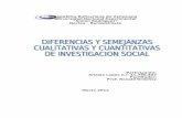 Diferencias y Semejanzas Investigacion Social
