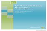 Apuntes de Economía Matemática 2012