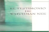 El Testimonio de Watchman Nee