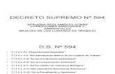 DECRETO SUPREMO Nº 594