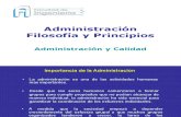 01 - Administración - Filosofía y Principios