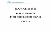 CATALOGO PRUEBAS PSICOLOGICAS AÑO 2012 (1)