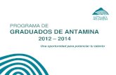 GRADUADOS ANTAMINAS 2012 - 2014