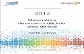 Instructivo Matematica 8a10 EGB 2012