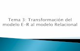 Tema 3. Transformacion Del Modelo E-R Al Modelo Relacional