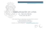 Comunicacion en Crisis - Lic. Davila