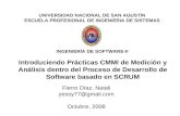 Introduciendo Prácticas CMMI de Medición y Análisis dentro del Proceso de Desarrollo de Software basado en SCRUM