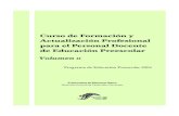 Curso de Formación y Actualizacion Profesional Para El Personal Docenrte de Educ Preesclar Vol 2