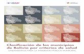 Clasificación de los municipios de Bolivia por criterios de salud: Lineamientos para la inversión pública municipal