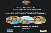 Resultados de la consulta a municipios y comunidades indígenas Region Oriental de Bolivia