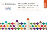 Encuesta Nacional  sobre Discriminación en México. ENADIS 2010. Resultados sobre personas con discapacidad