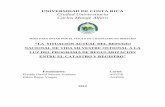 Situacion Actual Del Refugio Nacional de Vida Silvestre Ostional a La Luz Del Programa de Regularizacion Entre Catastro y Registro