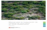 Manual para la restauración de canteras de roca caliza en clima mediterráneo